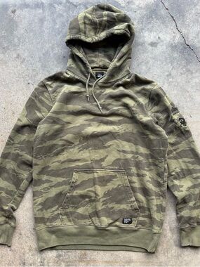 Stussy Olive Camo Hoodie Pullover